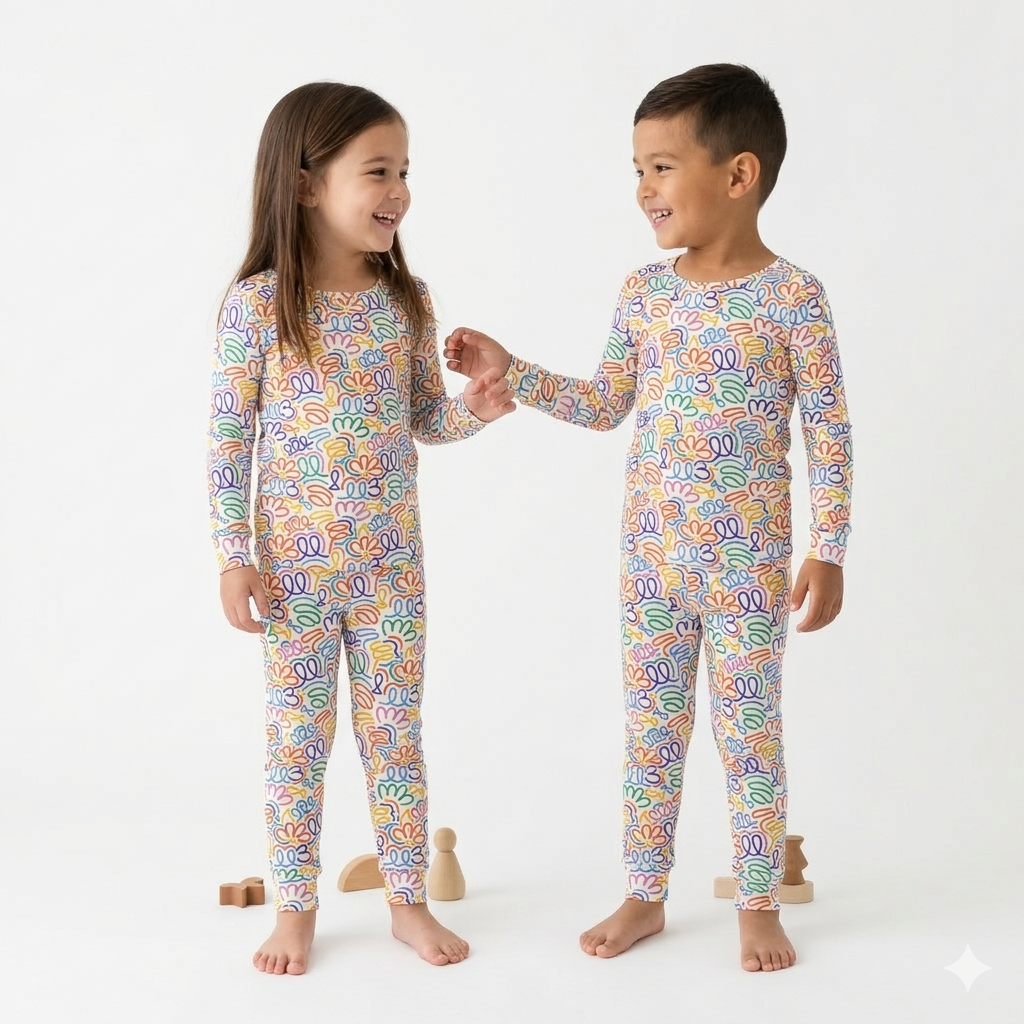 Pijama de 2 piezas.